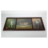 Early three picture frame with still like and