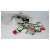 Seam binding and hem lace, several packs, plus