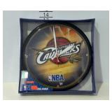 Battery powered clock, new in box.  Cleveland