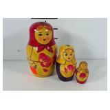 Russian nesting dolls, set of three