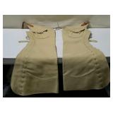 Blonde colored leather chaps by R. L. Davis &