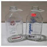 Two Milk Bottles, Homestead Creamery Burnt