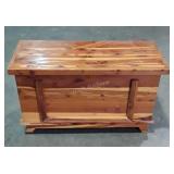 Cedar Blanket Chest, Childs size at 32w x 18"