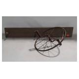 Vintage Kids Bicycle Wheel w/ attached pedals, &