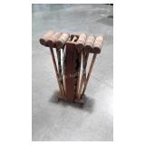 Early wooden Croquet Set