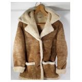 Ladies deep pile virgin wool coat,  no size