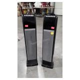 Two Hunter Brand Tower Electric Heater