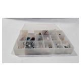 Organiser with buttons, beads, embroidery thread