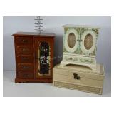 Jewelry boxes, three