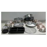 Kitchen wares, jello molds, spring form pans and
