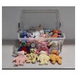 Beanie Baby Lot, includes Tote w/ Lid
