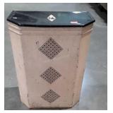 Vintage metal clothes Hamper, paint flaking