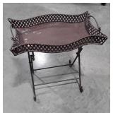 Home Furnishings Serving Tray Stand, folding legs