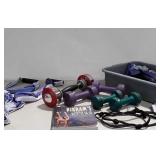 Fitness Exercise Equipment. Weights, yoga Pieces,