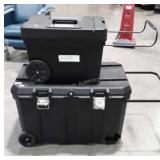 Two portable storage Totes, both Stanley