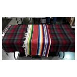Textile, woven southwest style throw 51x84 wool