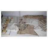 Table linens and doilies.