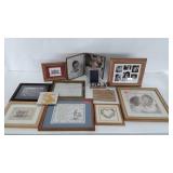 Wall art group, plus photo frames and country
