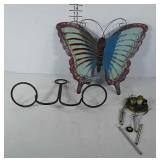 Home Decor Lot, includes Metal Butterfly, John