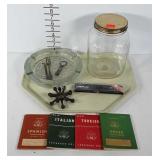 Misc. Lot, includes Large Lidded Jar, X-Acto