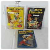 Vintage Comics, includes 1953 Walt Disney Comics