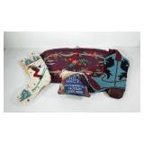 Textiles, needlepoint t sassy woman pillow, two