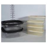Rubbermaid food storage containers.  6 total.