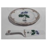 Golden Botanical hand-colored Engraving cake