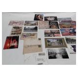 Postcard collection,  3 used with stamps