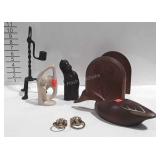 Home decor wrought iron candle holder, two