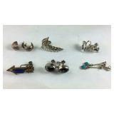 Sterling silver earrings 17.1g 3 pairs and some