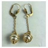 Ges Gesch 10k gold earrings