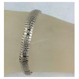 Omega Link Bracelet Marked 925 ITALY  , size 7"