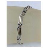 Silver Bracelet Marked 925 ITALY  , size 7"
