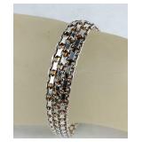 Silver Bracelet Marked 925 ITALY ITAOR  , size 7"