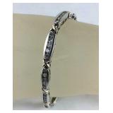 Two-Tone CZ Tennis Bracelet 2.12 CTW 15.6, grams