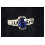 Amethyst & Marcasite Ring 5.3, grams , size 8.5