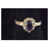 Amethyst Solitaire Ring 2.1, grams , size 6.75