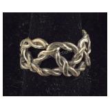 Braided Rope Style Wide Band Ring 6.6, grams ,