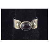 Cabochon Garnet Ring 4.2, grams , size 8.25