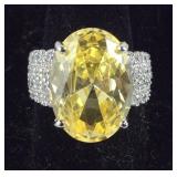 Large Cocktail Ring  , size 7.75