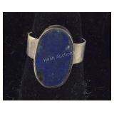 TAXCO Mexican Silver Blue Lapis Ring 5.4, grams ,