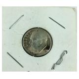 1946-P Roosevelt Dime with begging toning spot