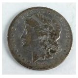 Worn 1880-S Morgan Dollar