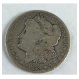 Worn 1884-P Morgan Dollar