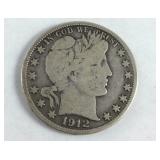 1912-S Barber Half Dollar