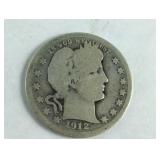 1912-P Barber Quarter