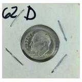 1962-D Roosevelt Dime