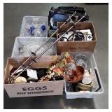 Misc. Lot, includes Glassware, Luggage,