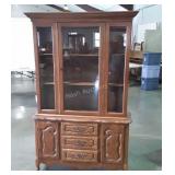 French Prov China Cabinet, one PC Furniture,